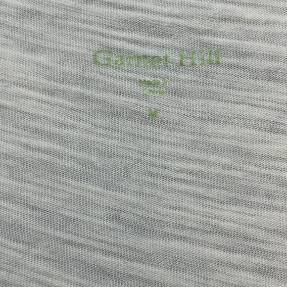 Garnet Hill Sleeveless Ivory Tunic Top Size M Cotton Lace Detail, Cottage Boho - Picture 2 of 9